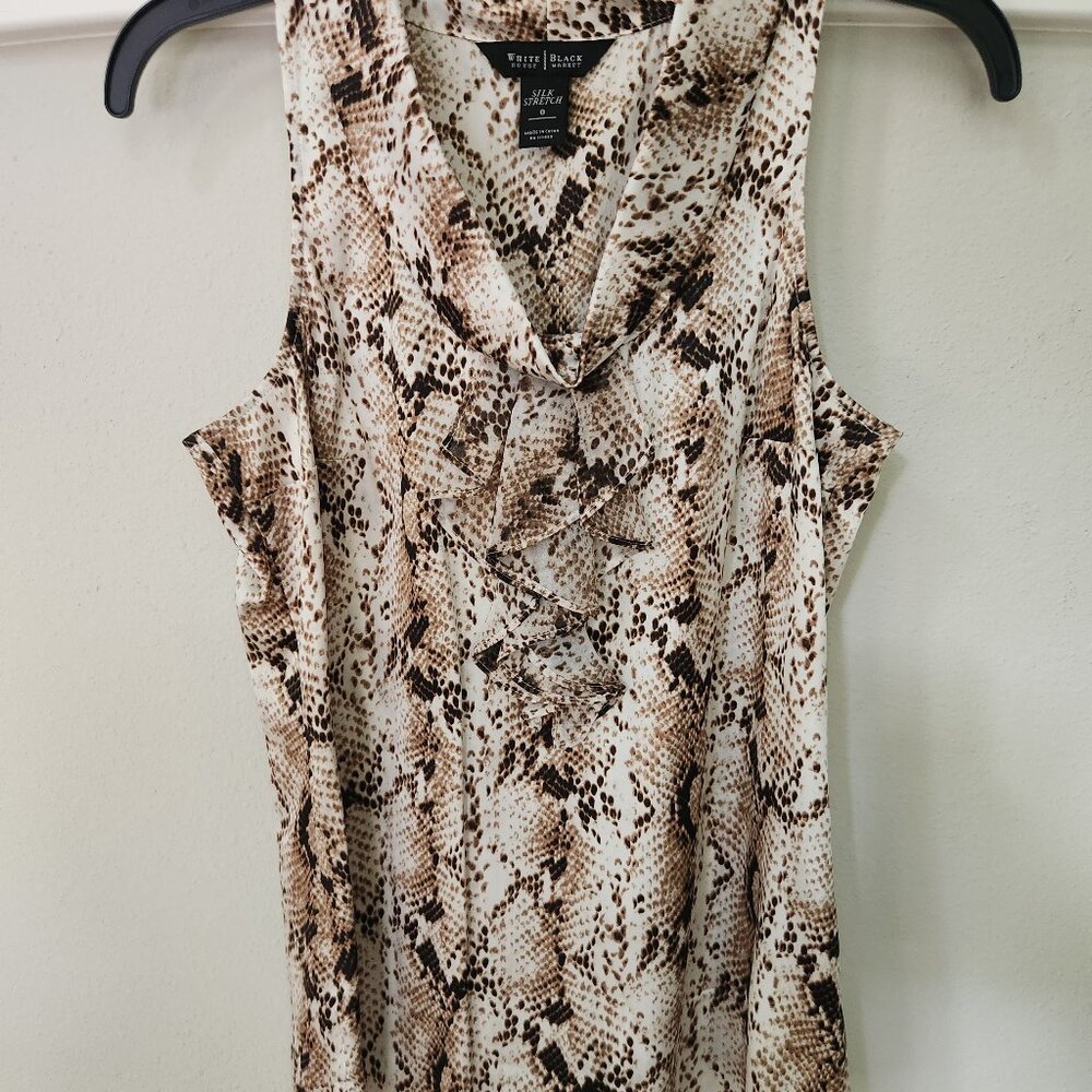 Snake Skin Blouse Silk